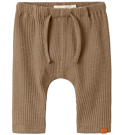 Lil' Atelier Hosen - Rib - NbmRajo - Versteinert Oak