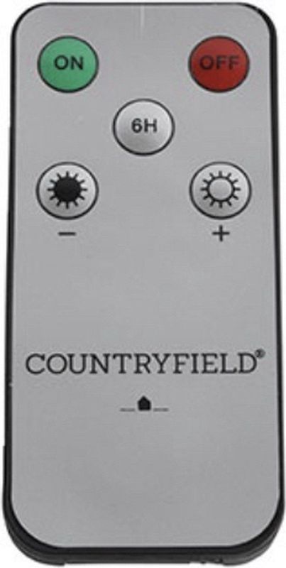 Countryfield LED kaarsen met afstandsbediening 'Lyon' (Set van 2, Ø 2.2cm, Beige)