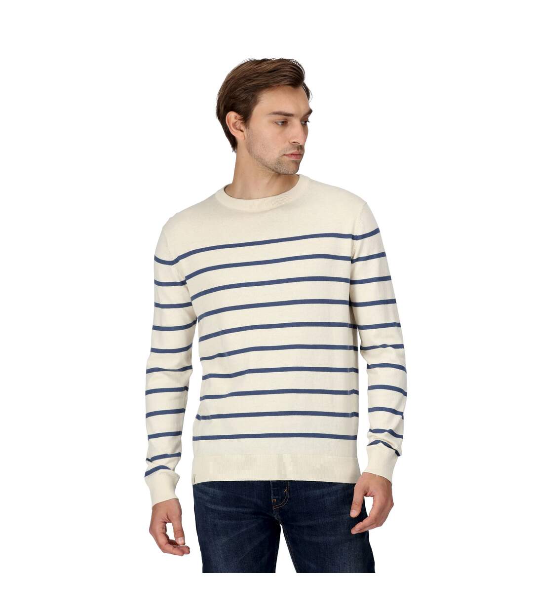 Regatta - Pull CAUTLEY - Homme (Blanc / Denim foncé) - UTRG8856