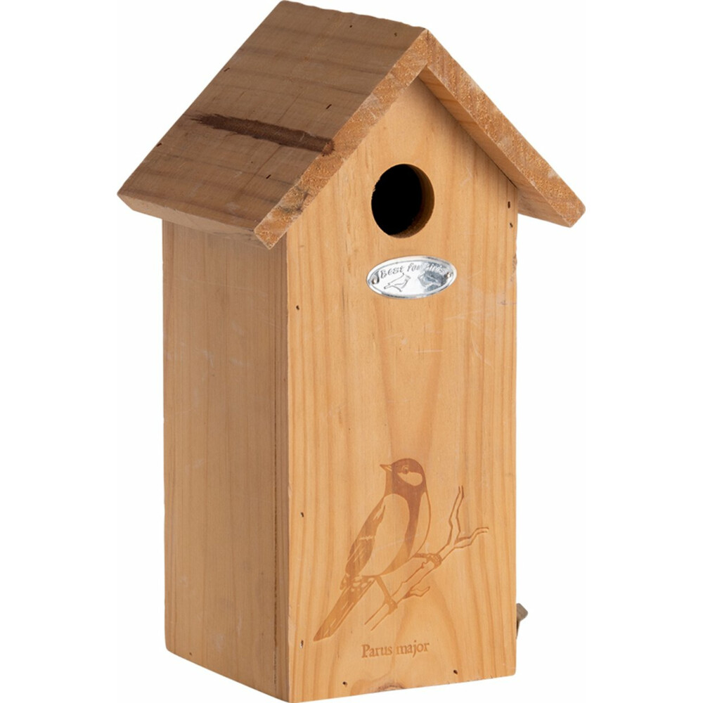Esschert Design Nestkast Koolmees Silhouet Naturel