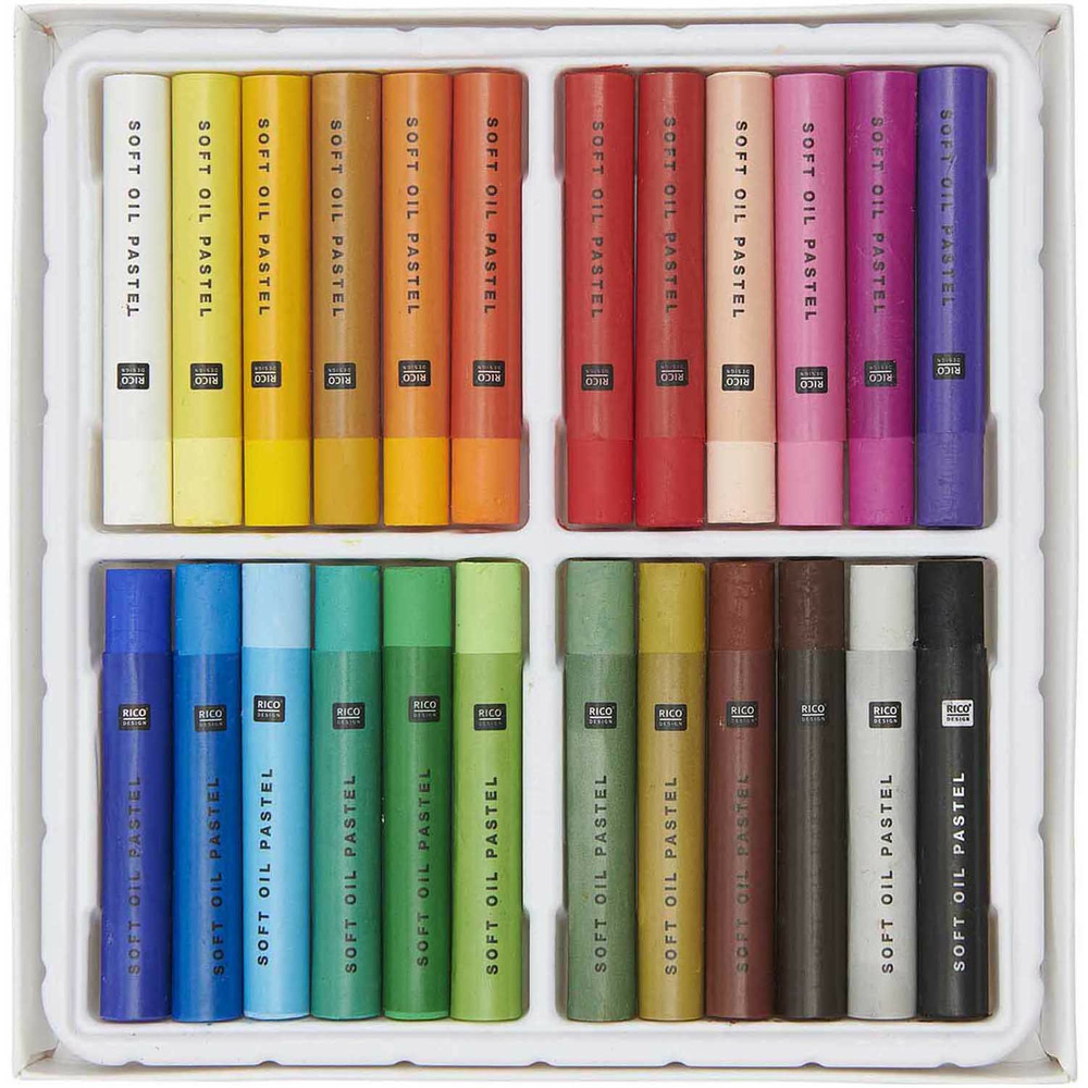 Pastels à l'huile 24 couleurs