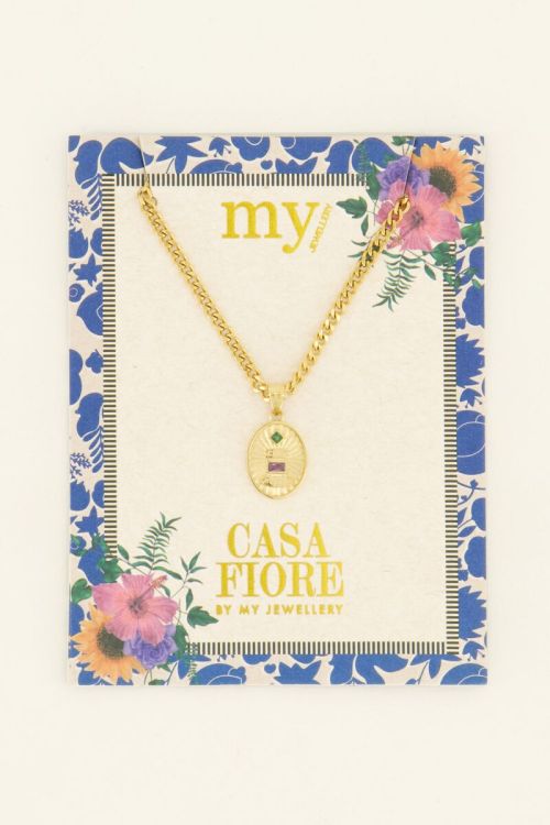 Casa fiore ketting met Ciao Bella hanger