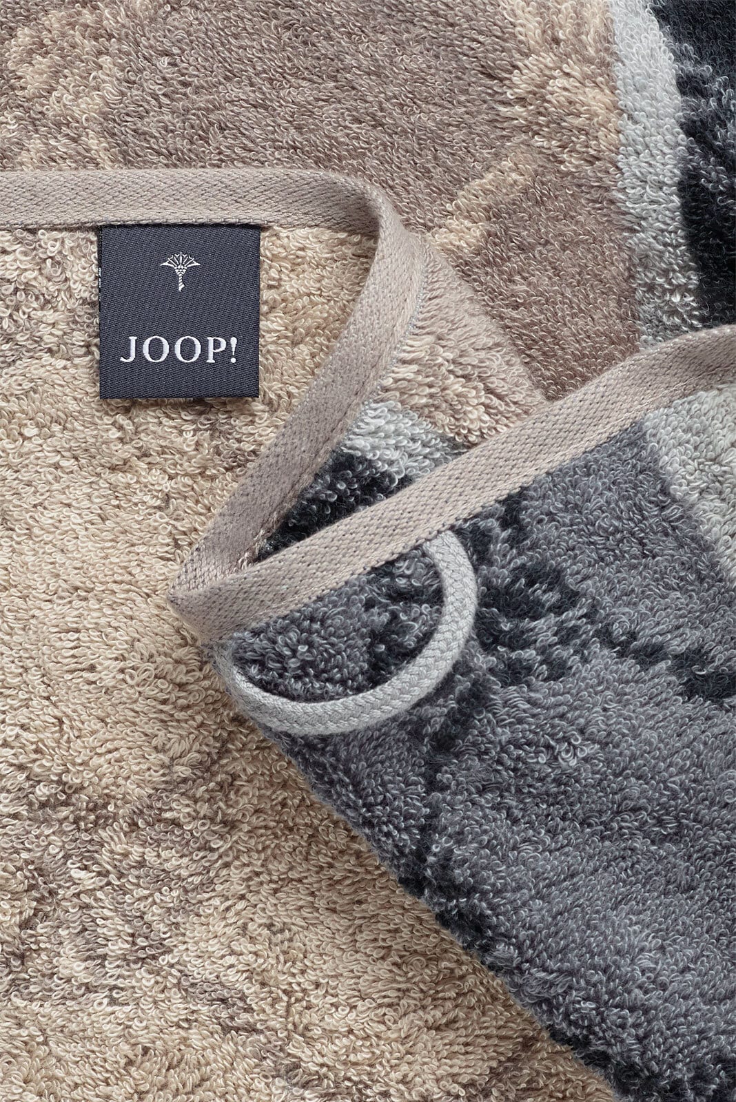 JOOP! Handtuch CORNFLOWER STRIPES 50 x 100 cm grau/braun
