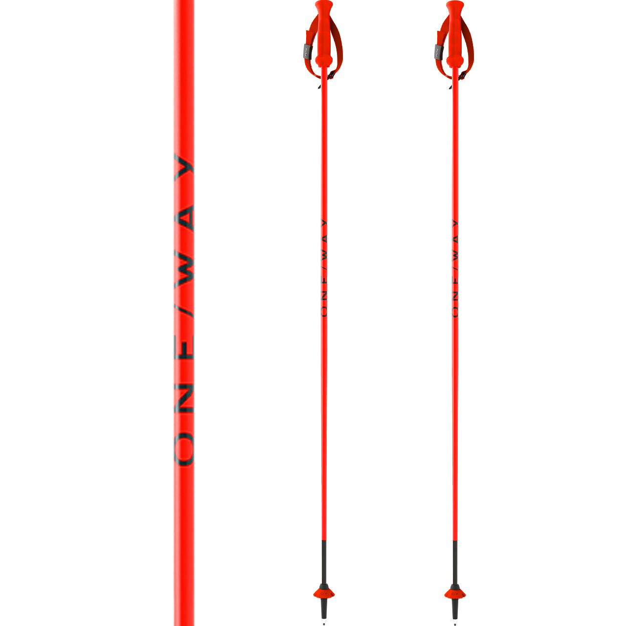 ONE WAY RD 13 CARBON PRO neon orange | Alpinskistöcke | Skistöcke | Alpin Ski | XSPO