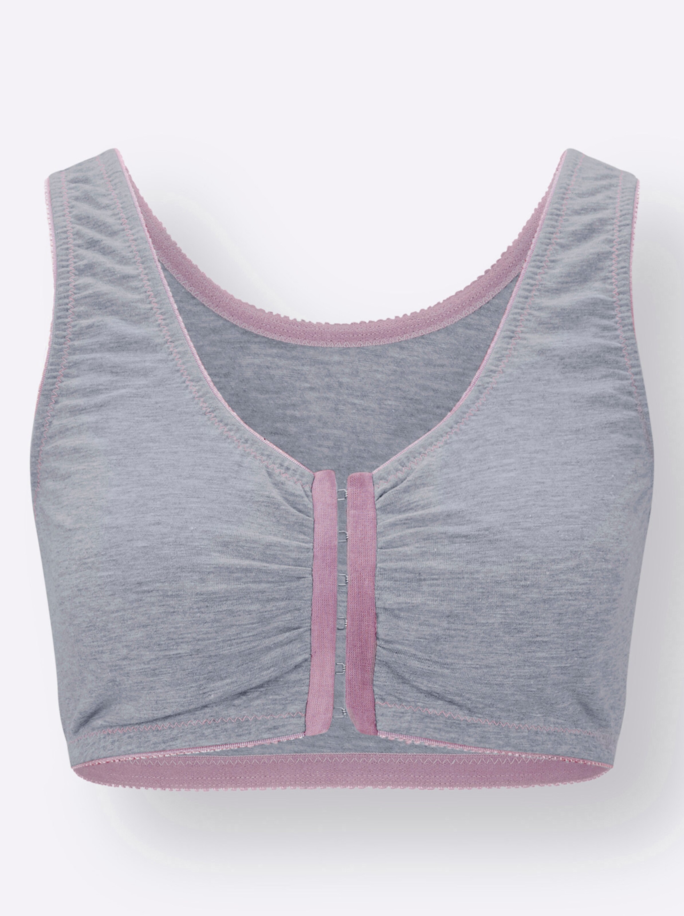 wäschepur Bustier in 3x grau-melange