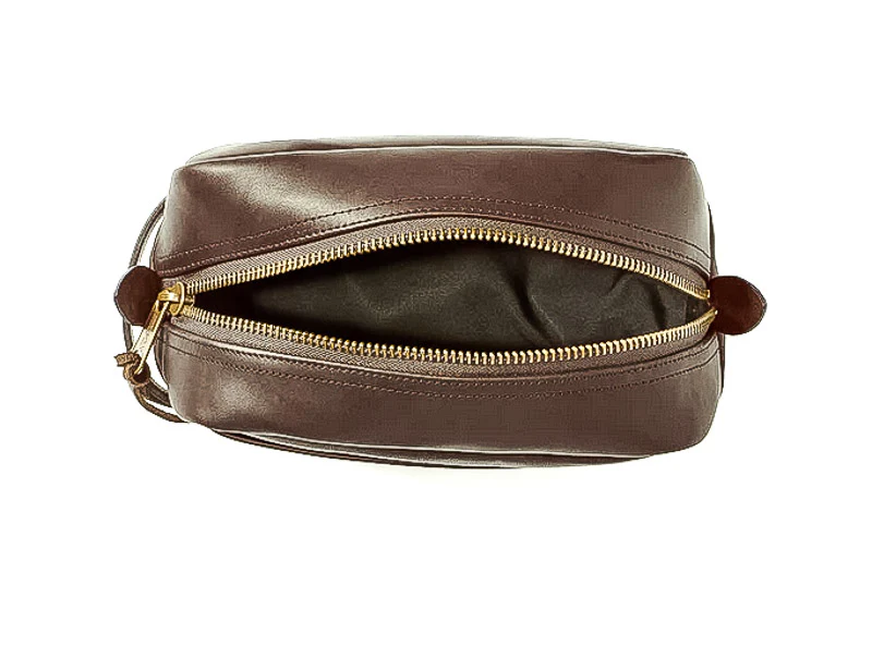 FILSON - TRAVEL KIT LEATHER MARRON