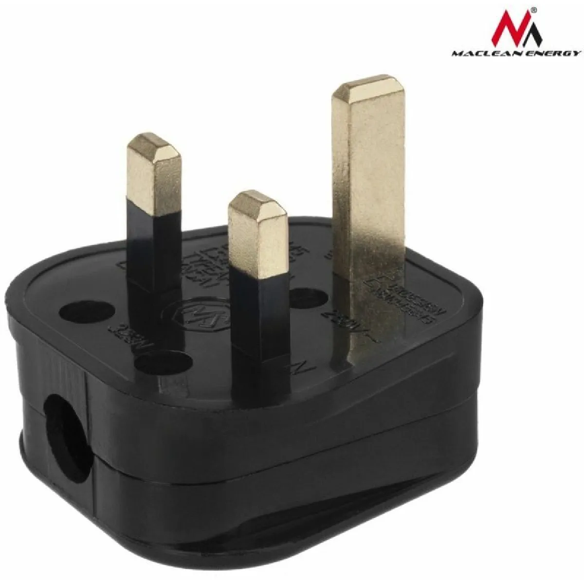 Maclean MCE193 UK Prise 3 Pin 13A - Gris