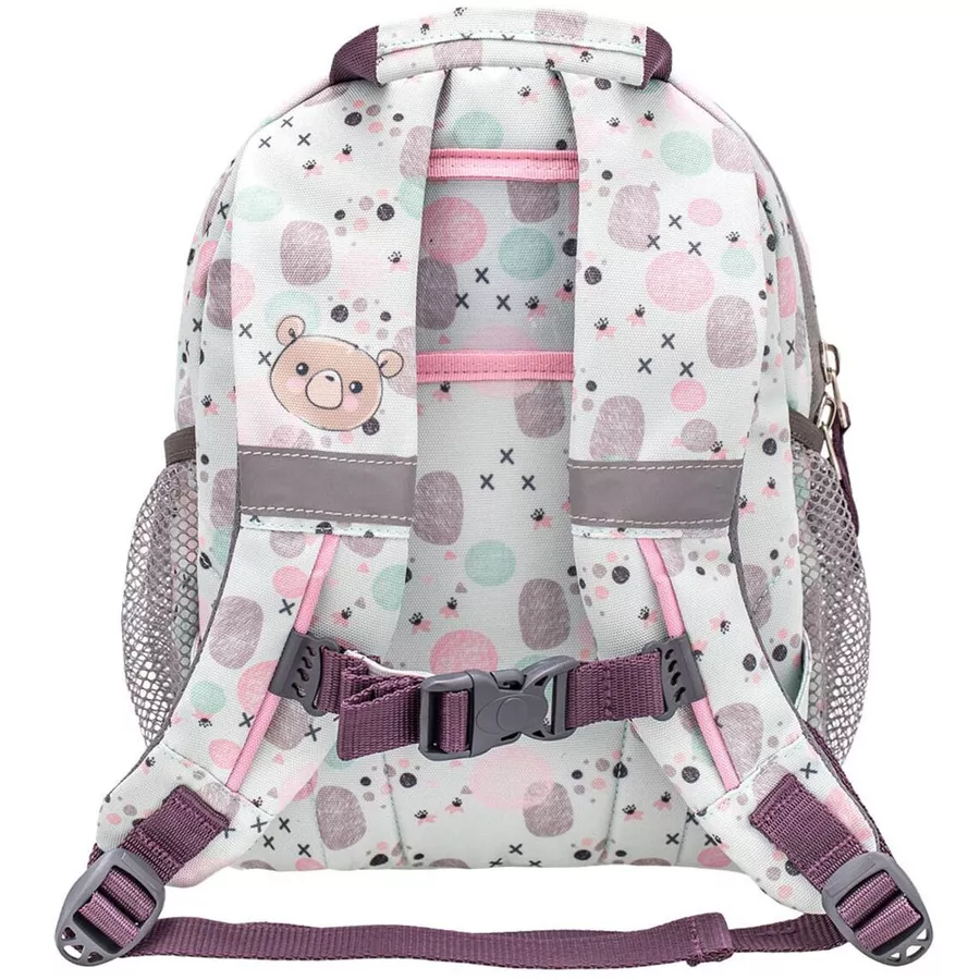 Belmil Kindergartenrucksack Mini Kiddy Kindergartenrucksack für 1-3 Jährige Kinder mit Brustgurt Woodland Hegdehog