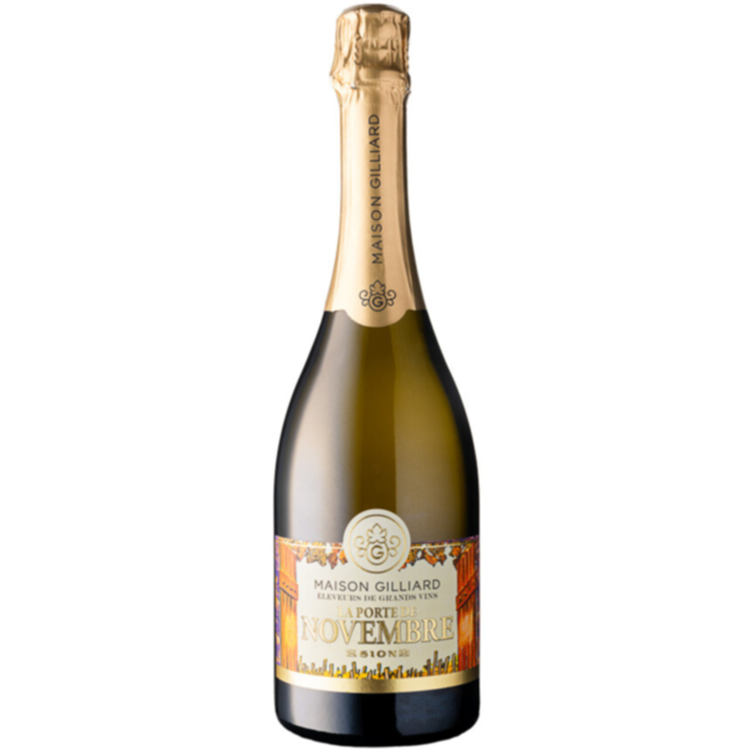 Valais VdP Mousseux Porte Novembre Demi-Sec Maison Gilliard -75cl
