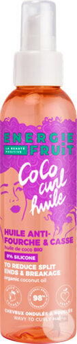 Energie Fruit Coco Curl Gelée Soin Et Définition Boucles Sans Rinçage Cheveux Ondulés/Bouclés 200ml