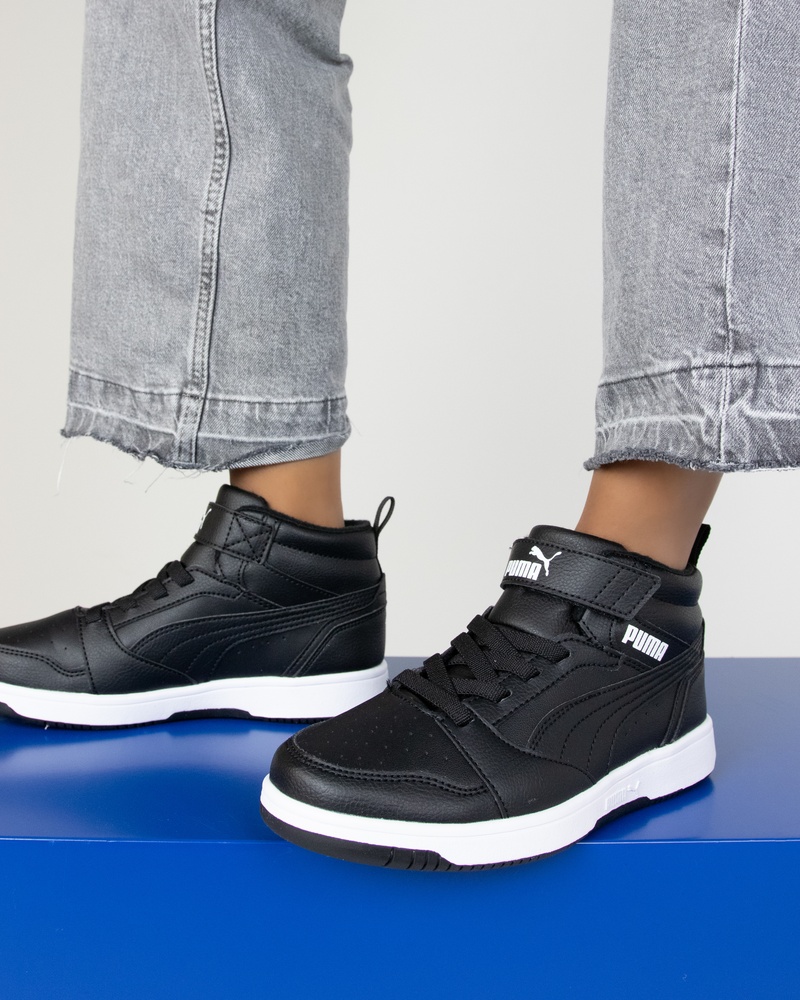 Puma Rebound V6 Mid Hoge sneakers  - zwart
