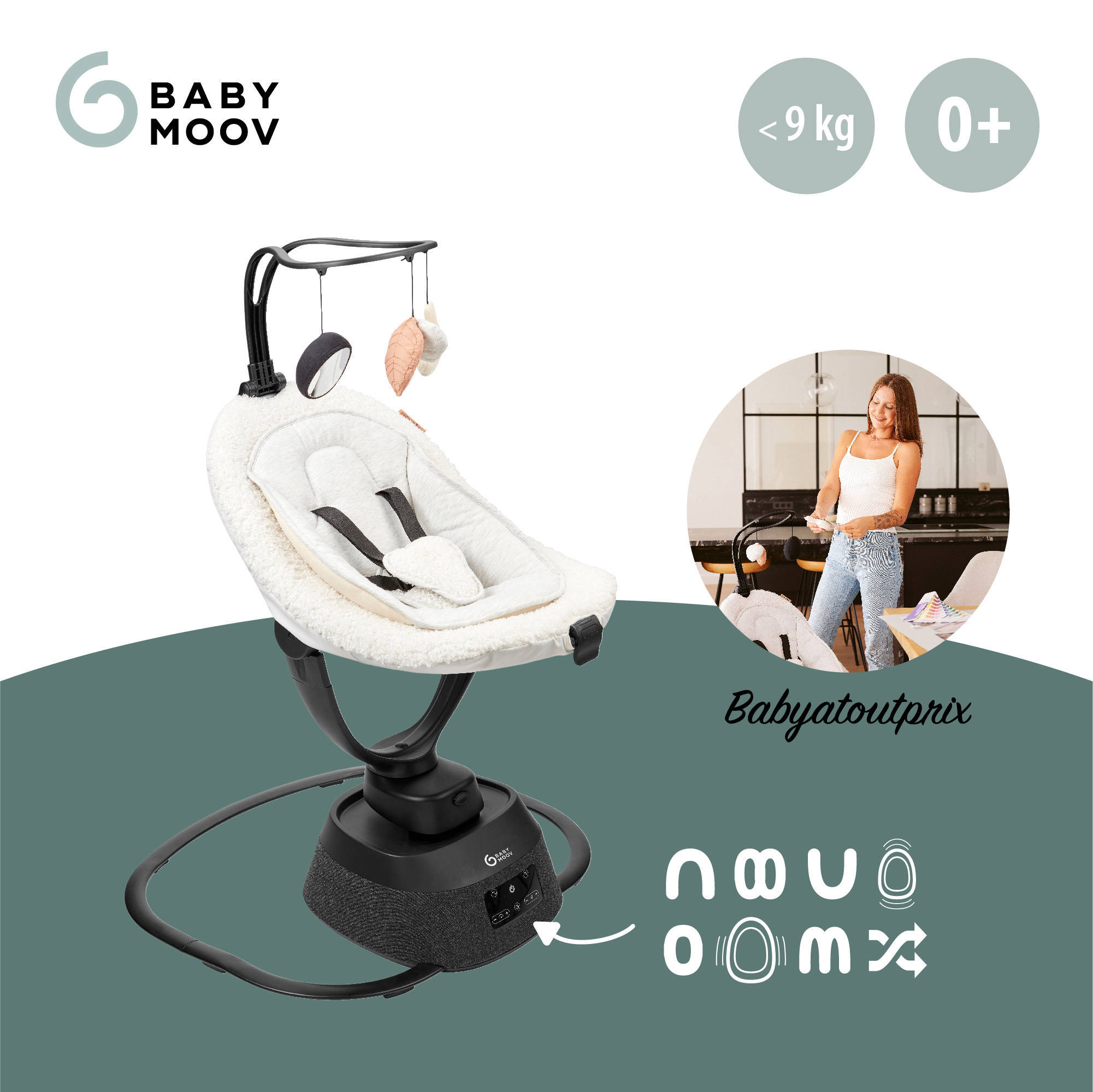Babymoov Schommel Swoon Evolution 'Curl White'