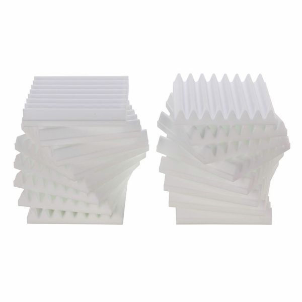 t.akustik Melamine Wedges 30 White