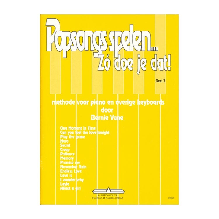 EMC Popsongs spelen 3 - Bernie Vane lesboek