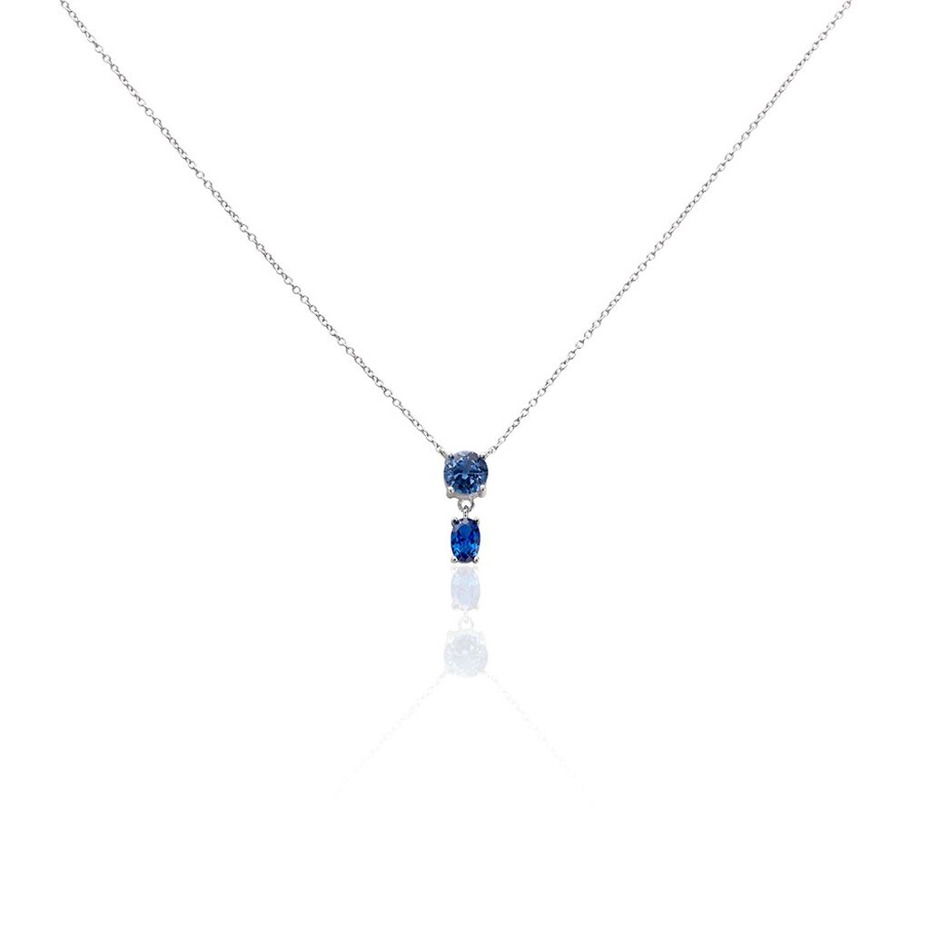 Collier Argent Blanc Brenna Oxydes De Zirconium