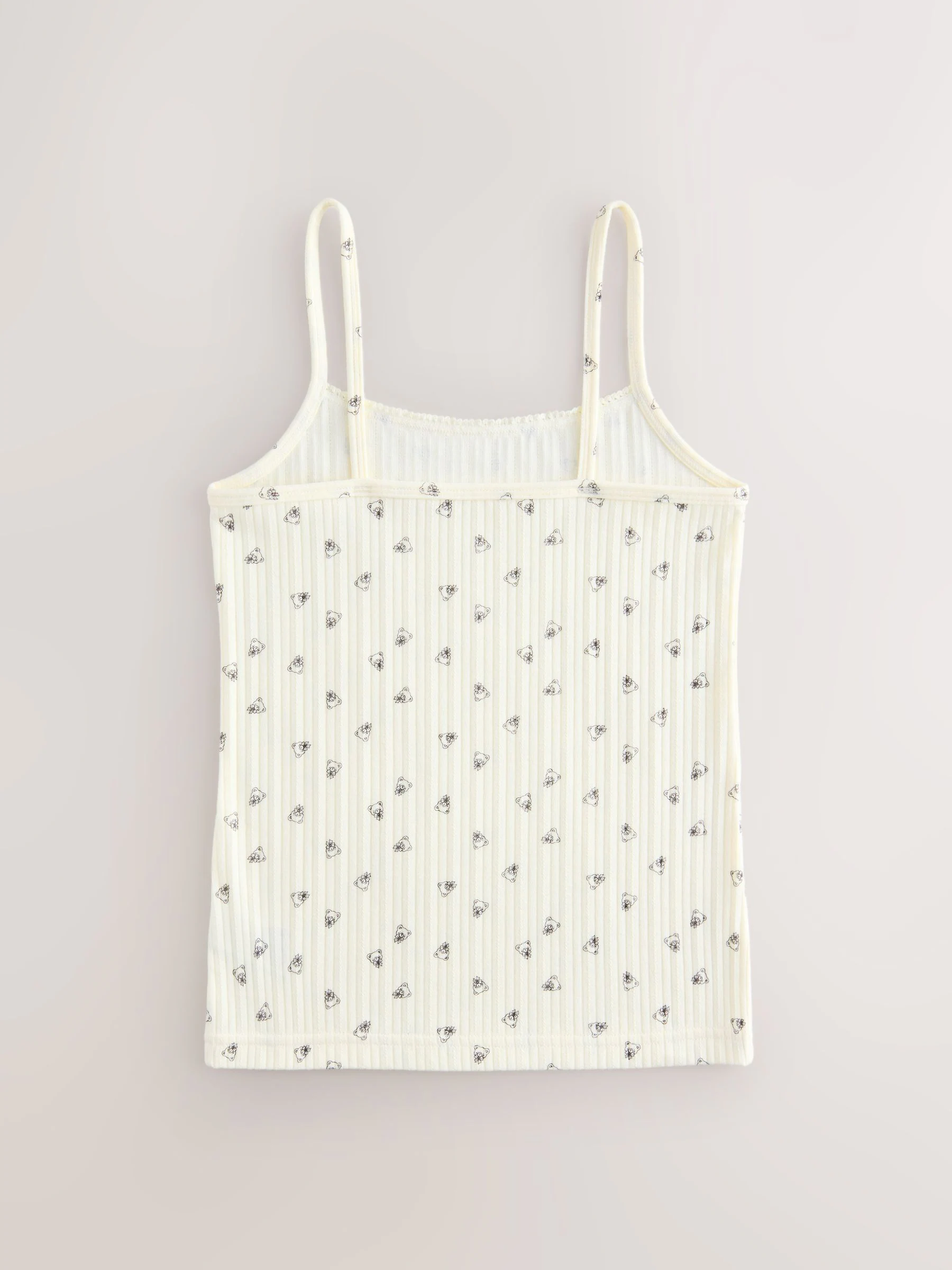 Eru met berenprint - Verpakking van 3 cami topjes met bandjes en print (1,5 - 16 jr)