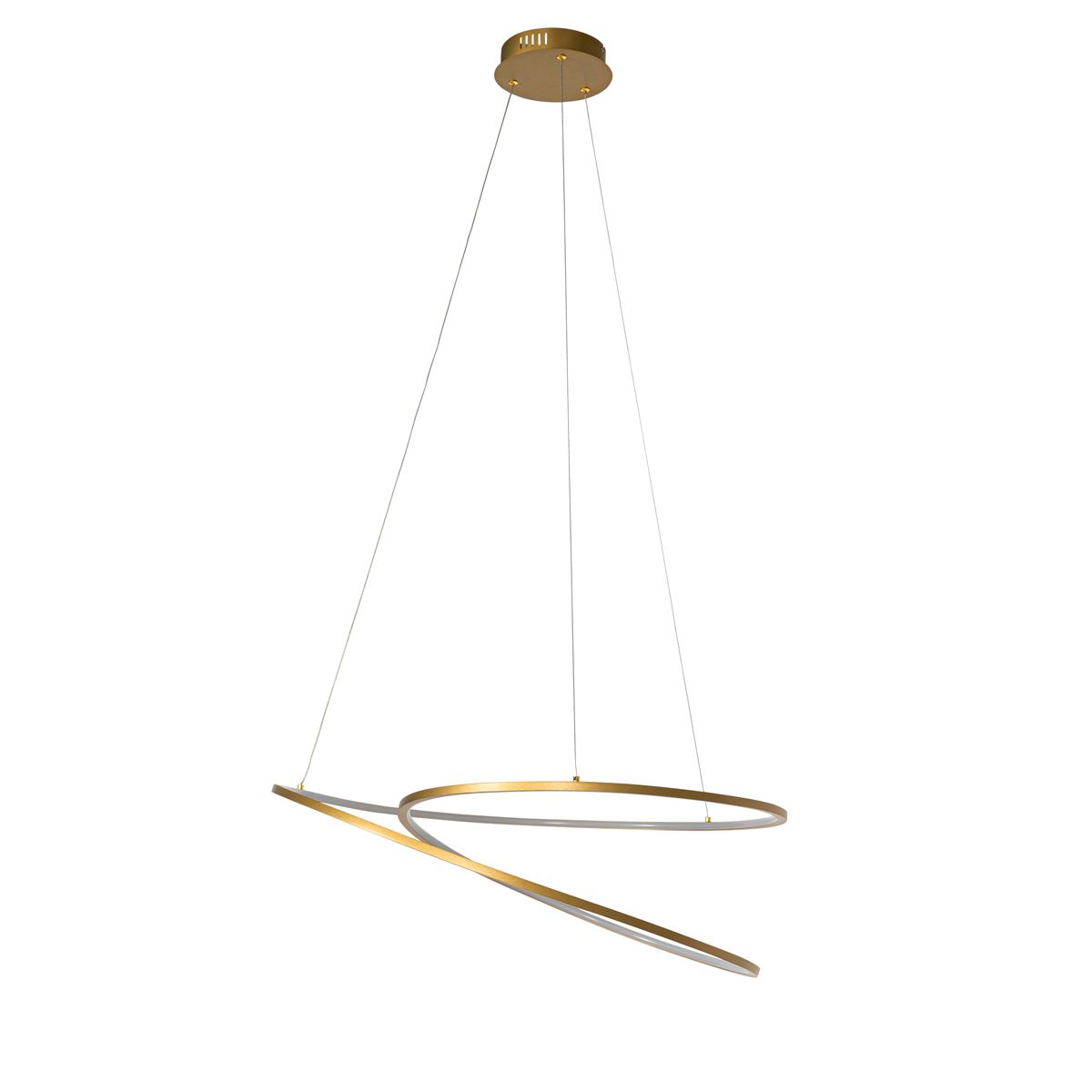 Design hanglamp goud 72 cm incl. LED 3-staps dimbaar - Rowan