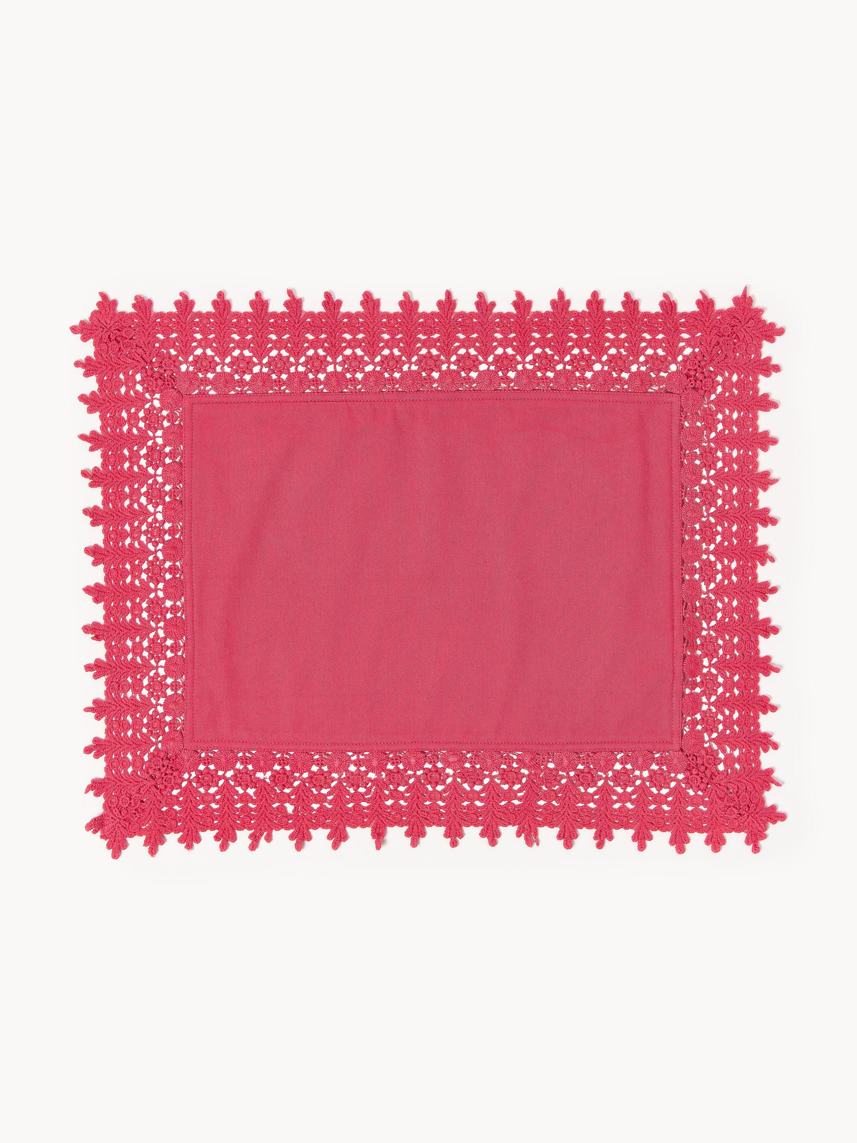 Placemats Flavia met kantrand, 2 stuks