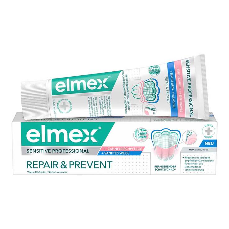 Elmex Sensitive Professional Repair & Prev.sanf.Weiß, 75 ml
