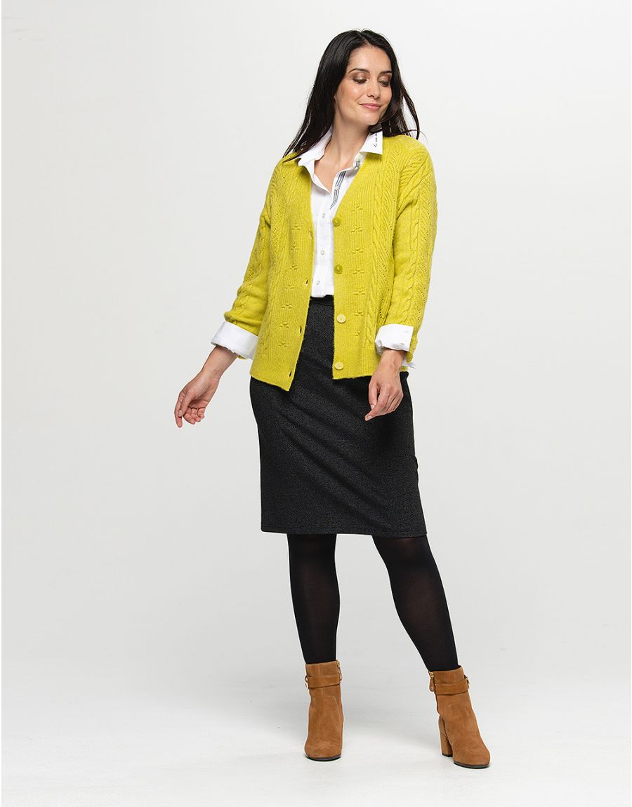 Jupe milano noire et gris