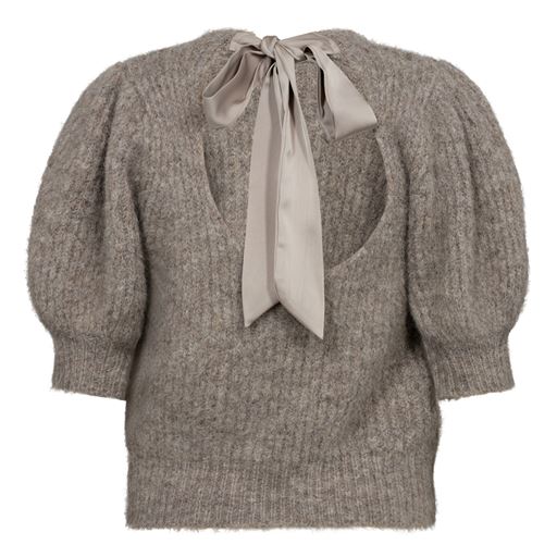 Co'Couture CoralieCC Bow Bluse, Walnut, L
