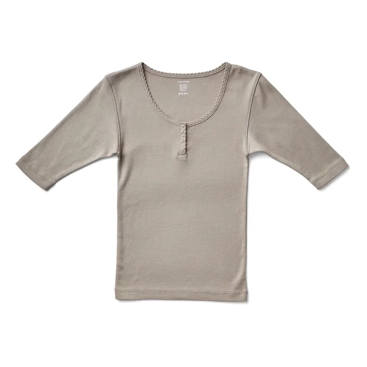 Soor Ploom T-Shirt Boutonné Field | Taupe