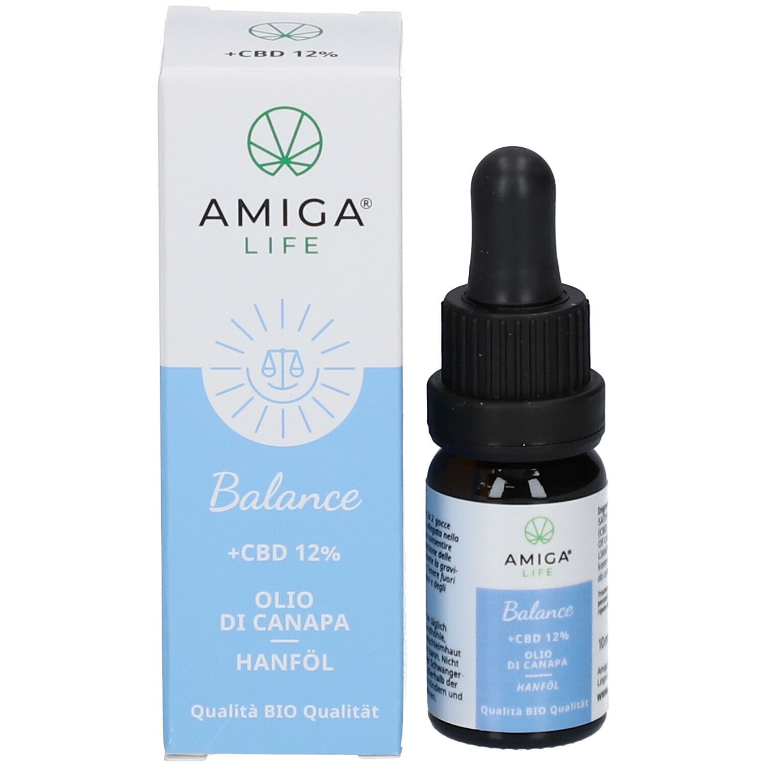 AMIGA LIFE BIO-Hanföl mit CBD 12%