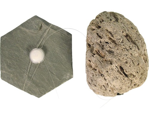 Decoratieve zwevende steen, natuurlijk, maat S, 8 x 7 x 8 cm