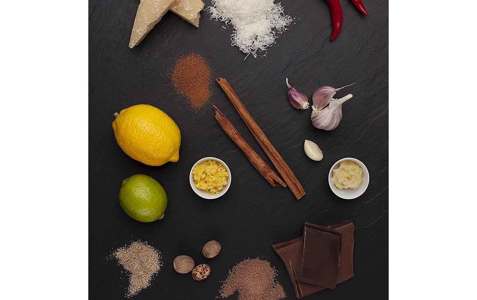 Handreibe Master fein SilberKüchenreibe mit Edelstahlklinge und Walnussholzgriff