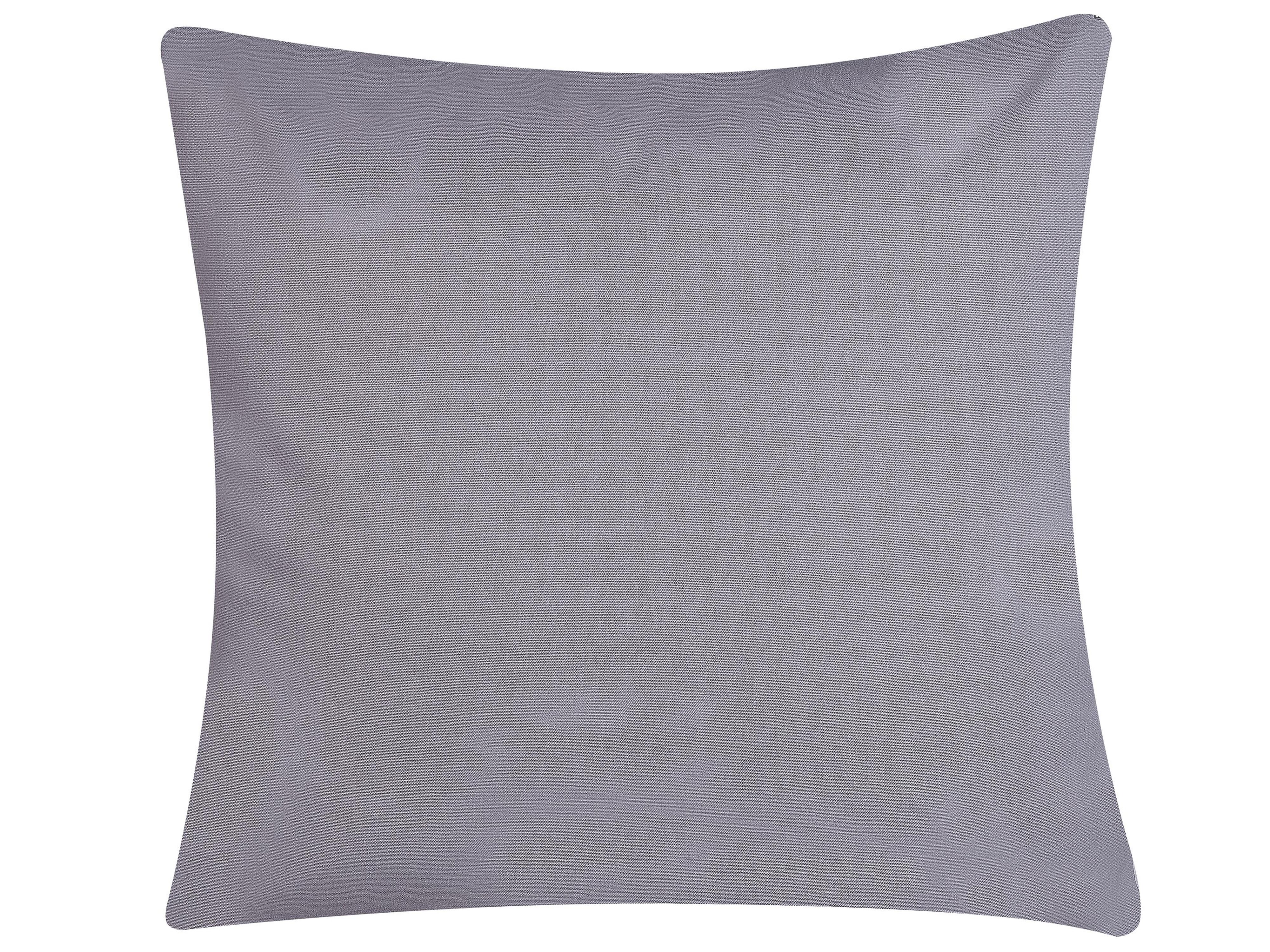 Set van 2 sierkussens DIGITALIS Katoen 45 x 45 cm Grijs abstract patroon