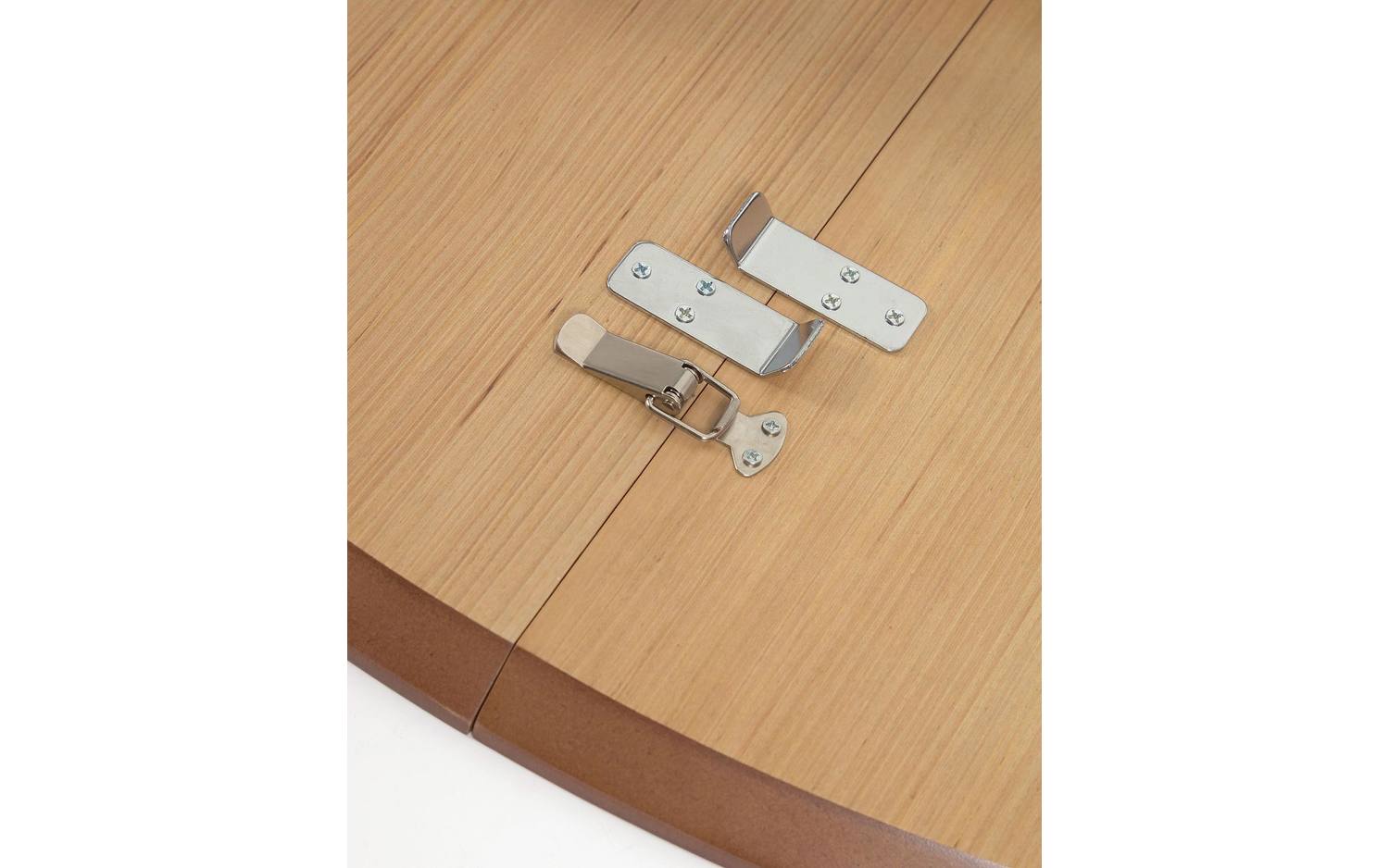 Kave Home Oqui Eettafel Uitschuifbaar Rond - 120|200 x 120 cm - Eiken