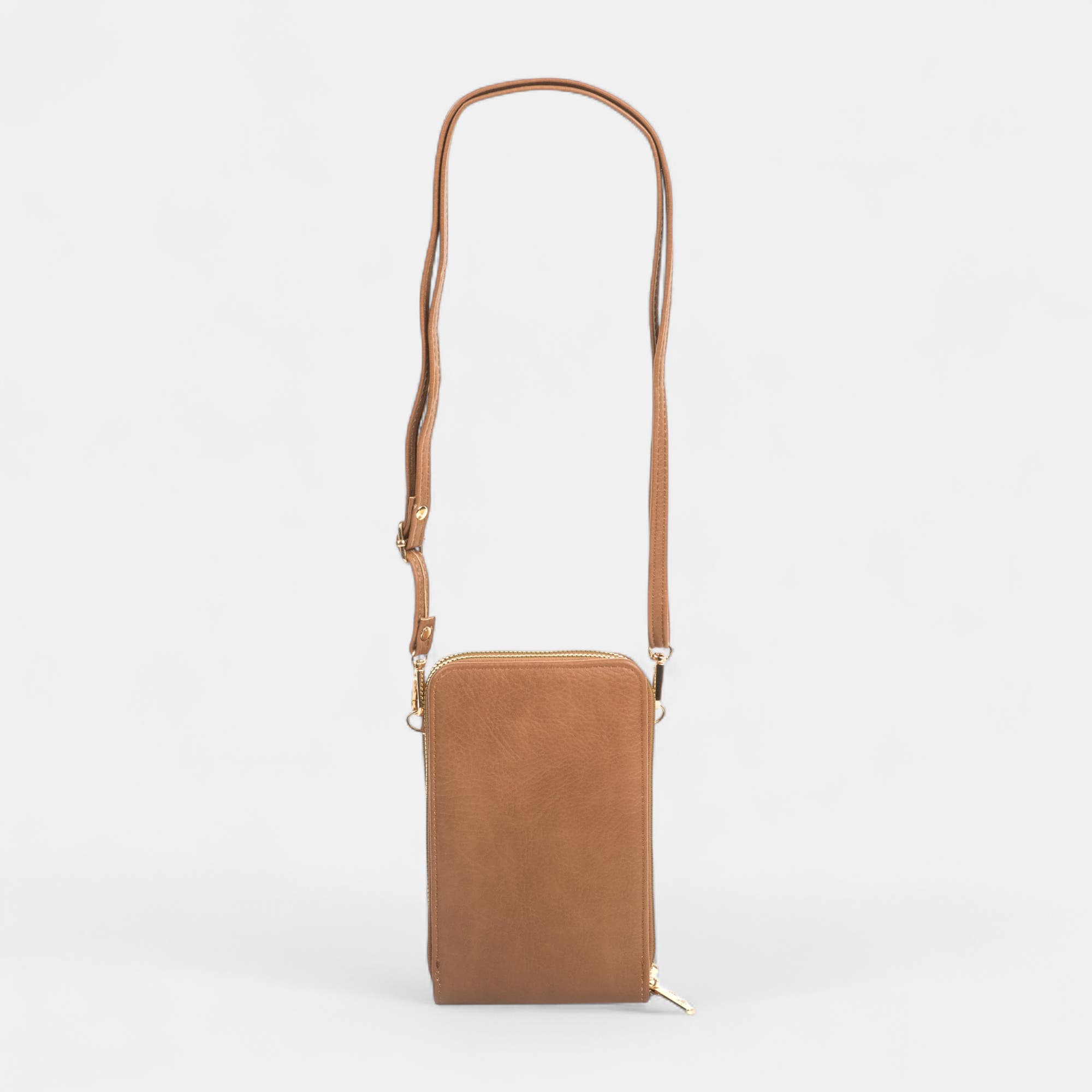 Pochette pour téléphone cognac