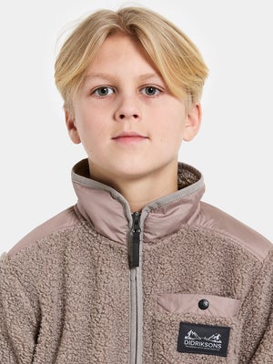 Didriksons Exa Fleecetrøye, Ash Brown