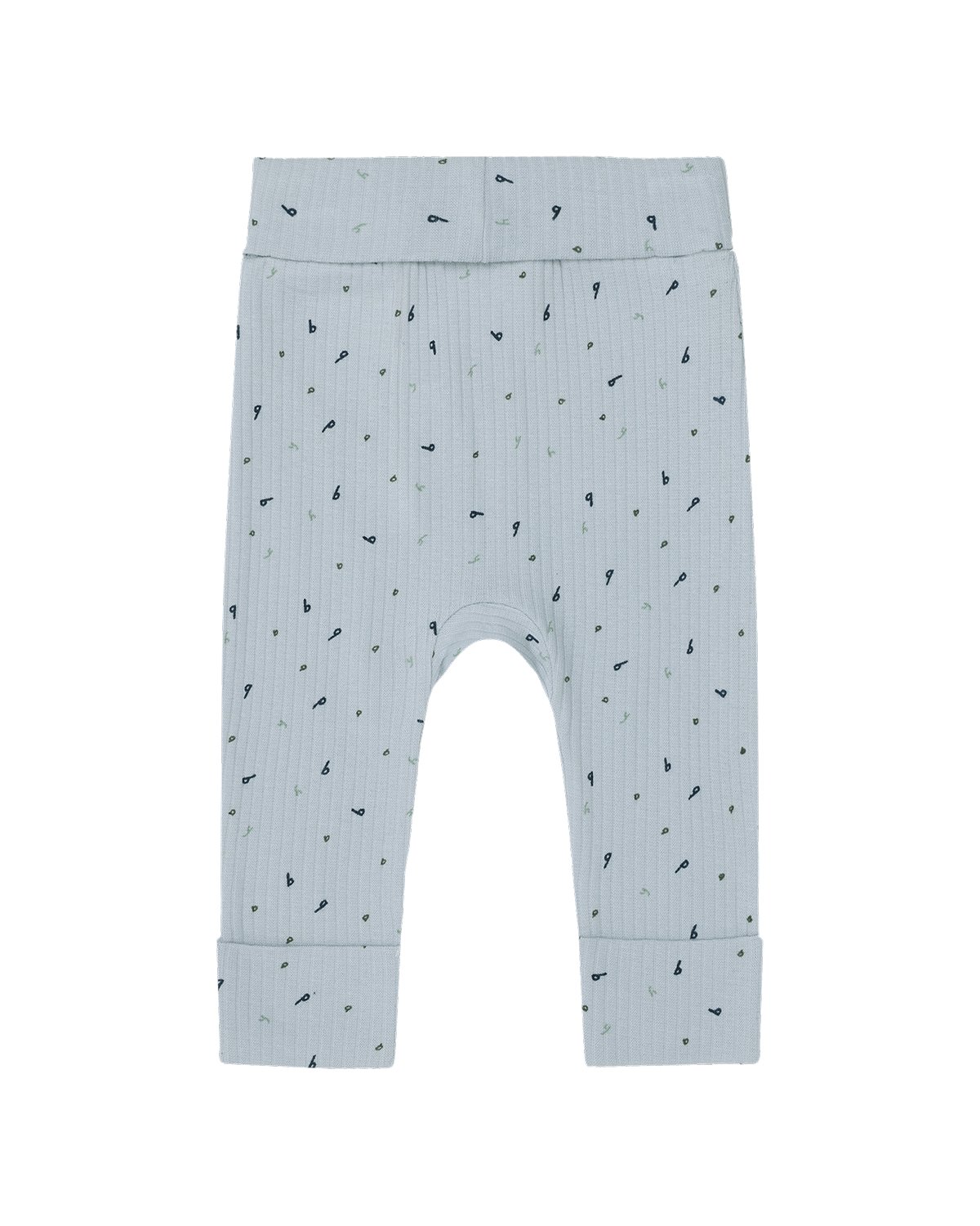 Leggings Baby med dobbelt liv & trylleføtter – Øko Bomull | Luca Letter Aop