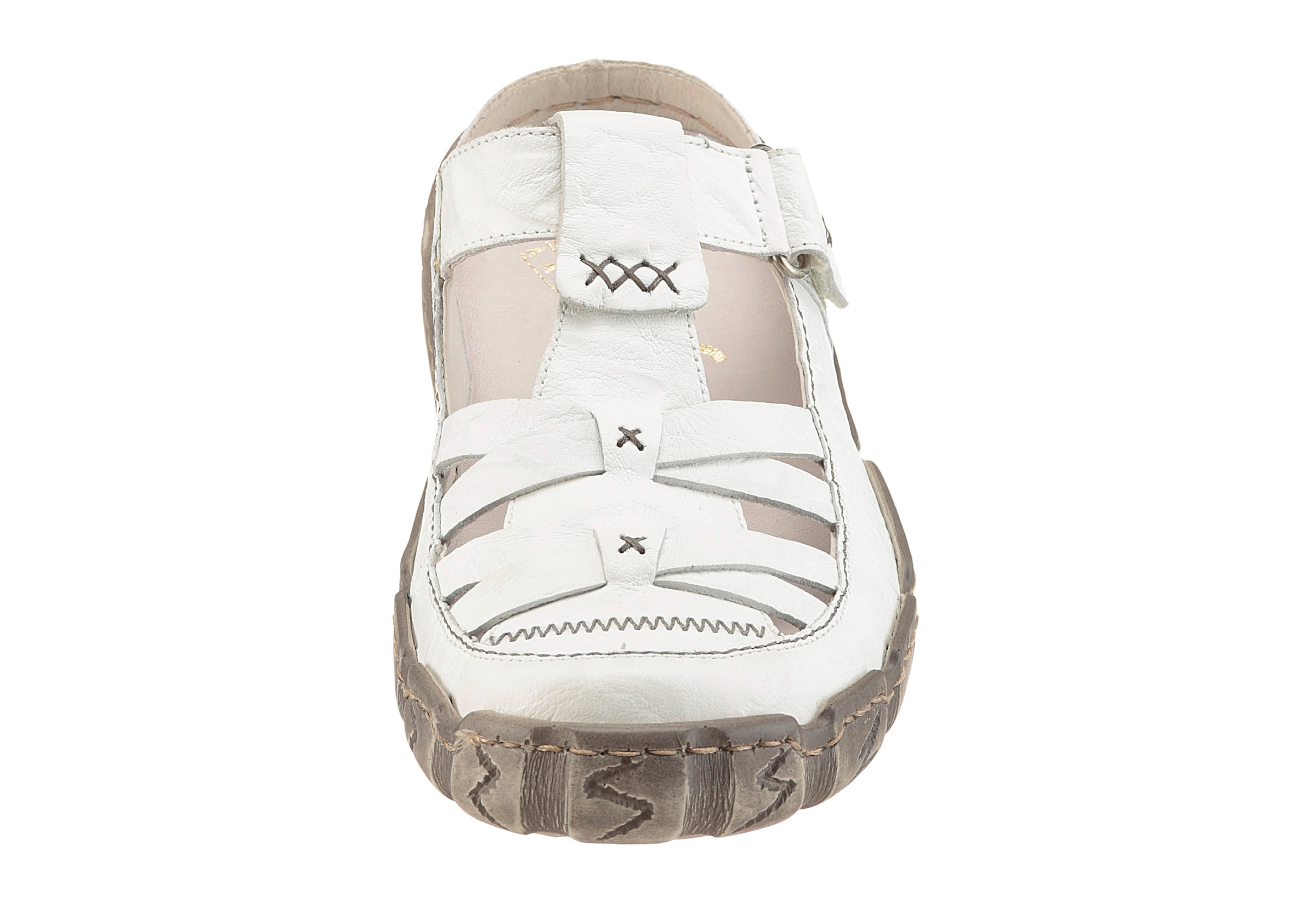 Rieker Clog  , Sommerschuh, Schlappen mit Ziernähten
