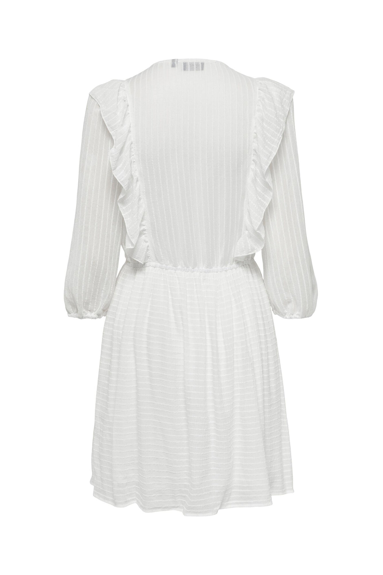 vestido curto com babados