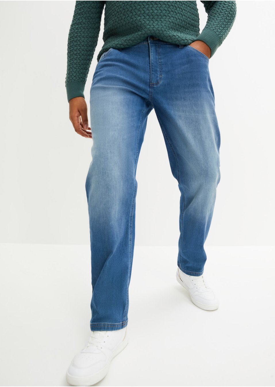 Jean extensible thermo Loose Fit, Straight