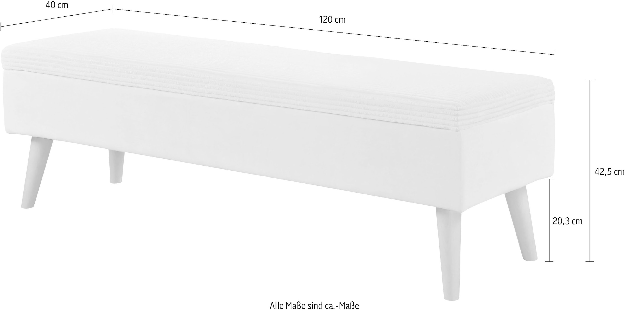 Home affaire Bettbank »Armandine mit Stauraum« wahlweise in den Breiten 140cm oder 180cm erhältlich