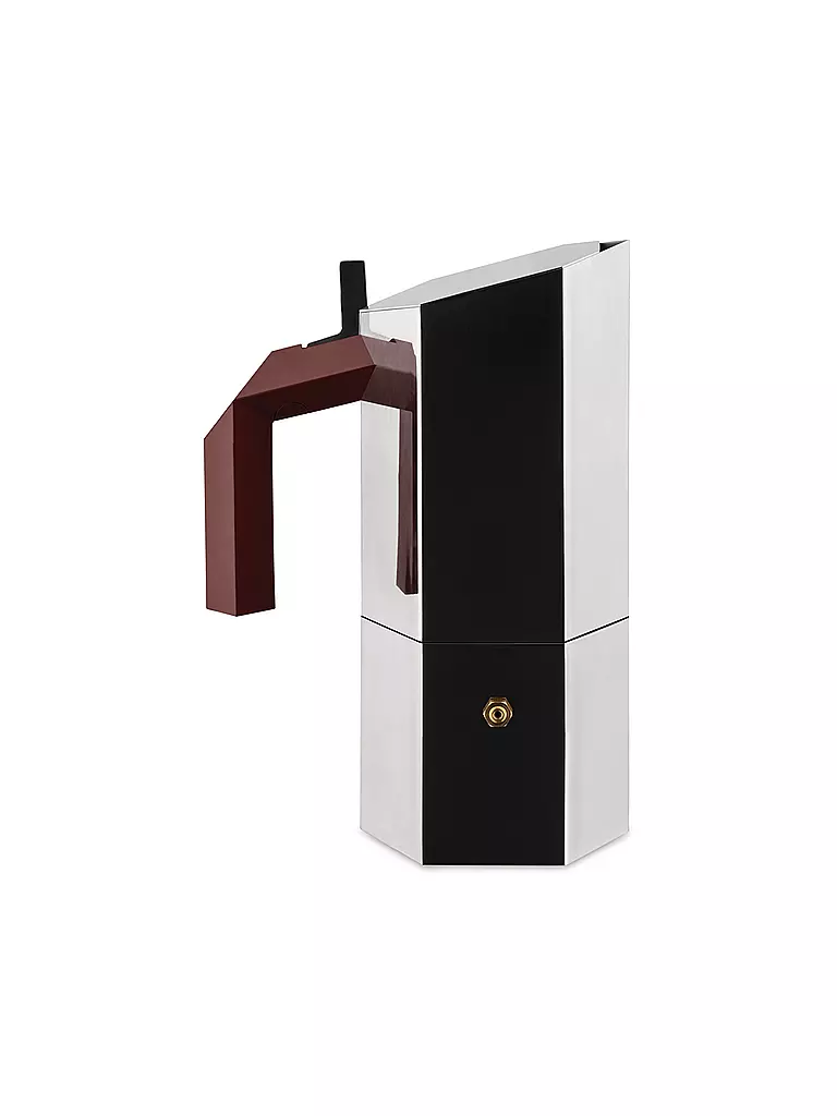 ALESSI Espressokocher MENHIR 6 Tassen Edelstahl  silber