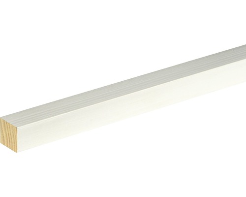 Vierkante balk sparren/grenen, knoestig, wit gelakt, 20x20x2400 mm