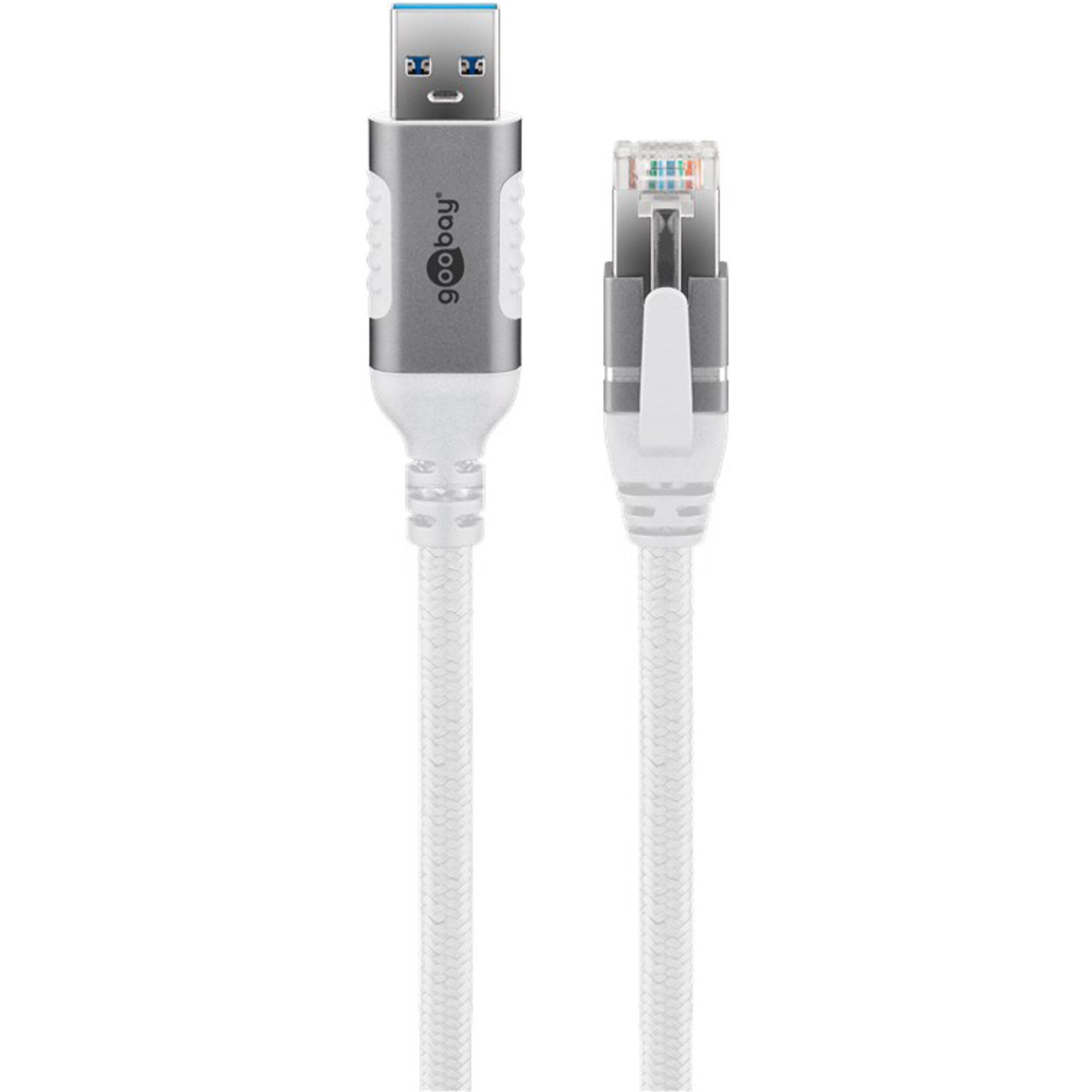 goobay LAN-Adapter Ethernet-Kabel USB-A 3.2 Gen1 Stecker > RJ-45 Stecker