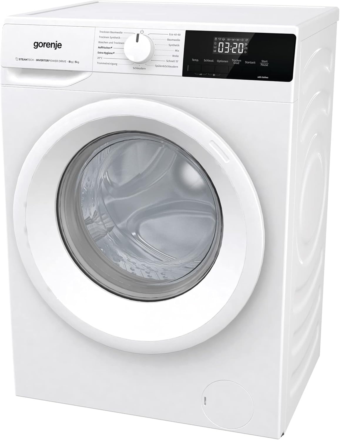 Gorenje W3D2A854ADPS /DE Waschtrockner 8kg waschen / 5kg trocknen AquaStop 15 Programme LED Display Überlaufschutz Wäschenachlege Funktion