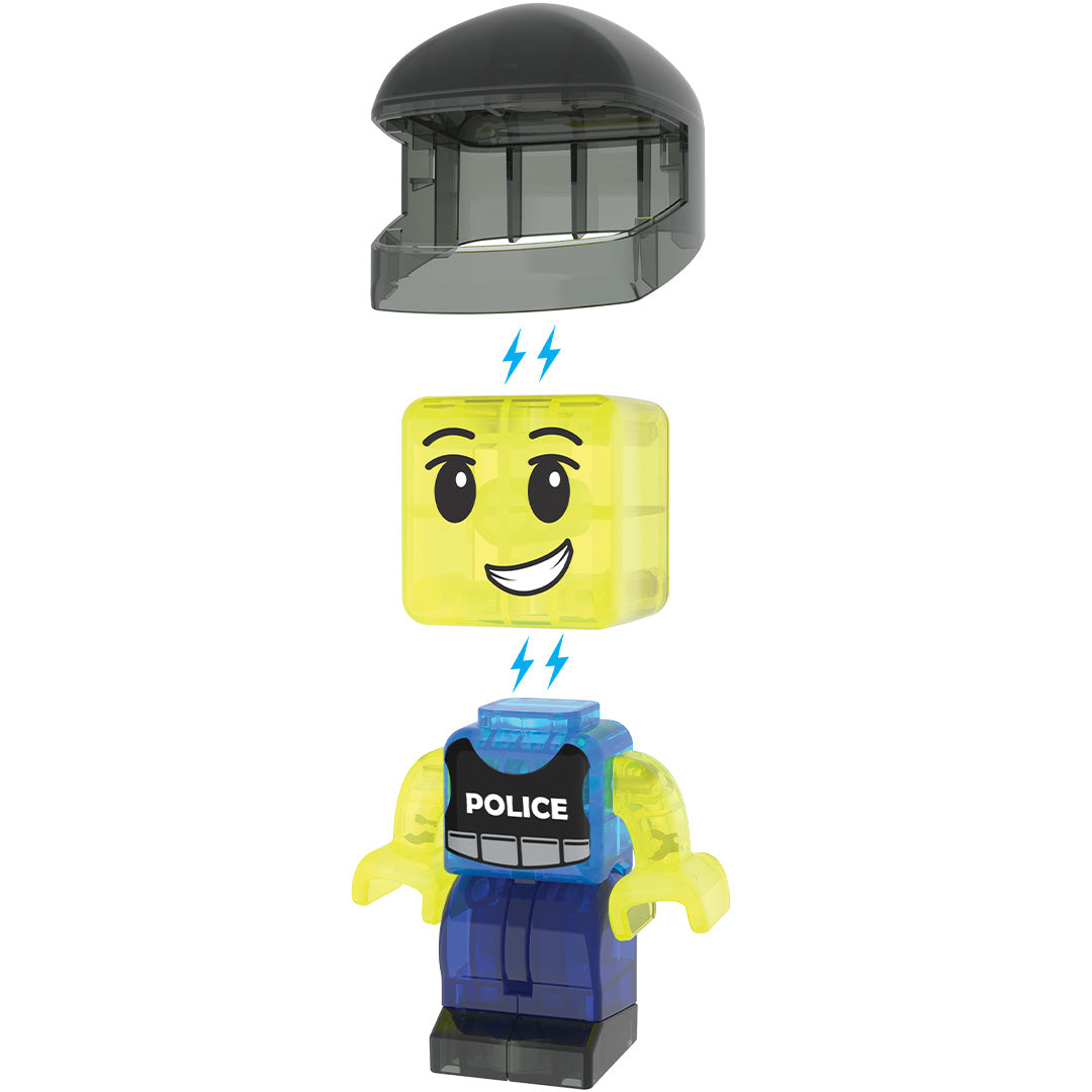 magna-tiles magnetische tegels police patrol - 20st