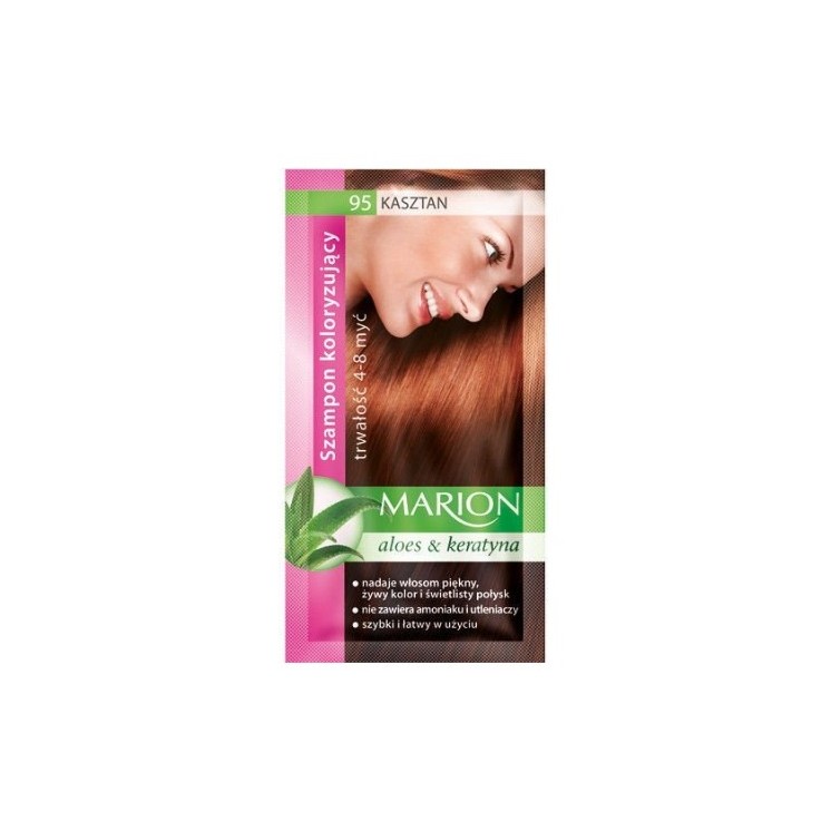 Marion Färbeshampoo mit Aloe-Extrakt 4-8 Wäschen /95/ Kastanie 40 ml