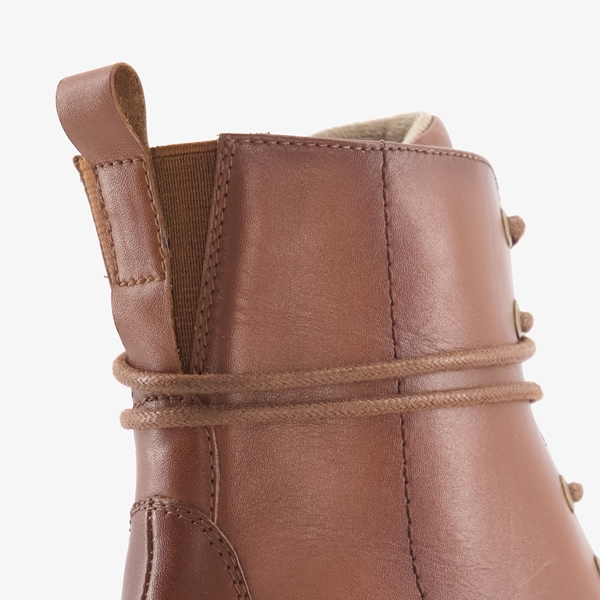 Tamaris Comfort leren veterboots bruin