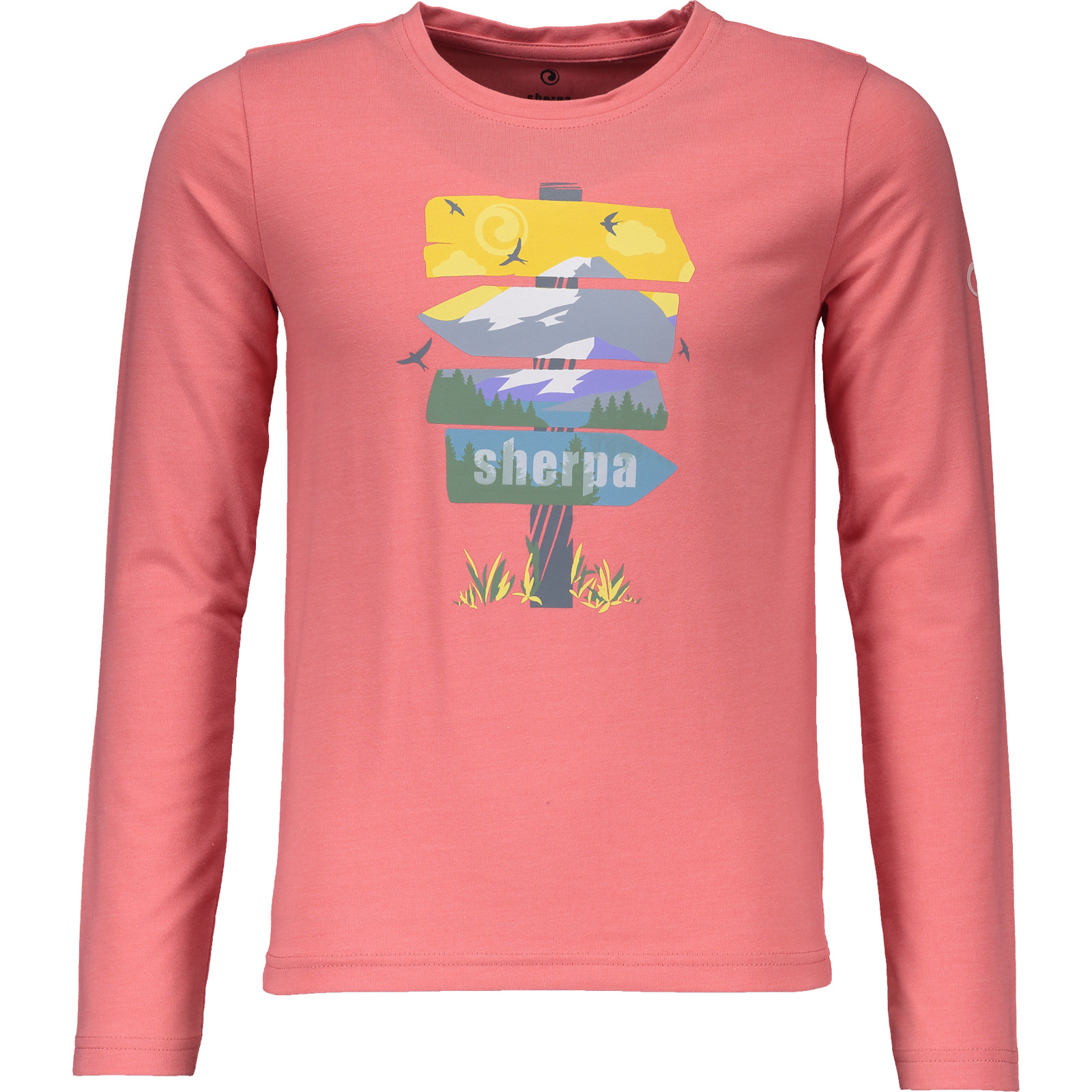 Sherpa Kinder-Langarmshirt Herpa Kalaiya meliert rosa