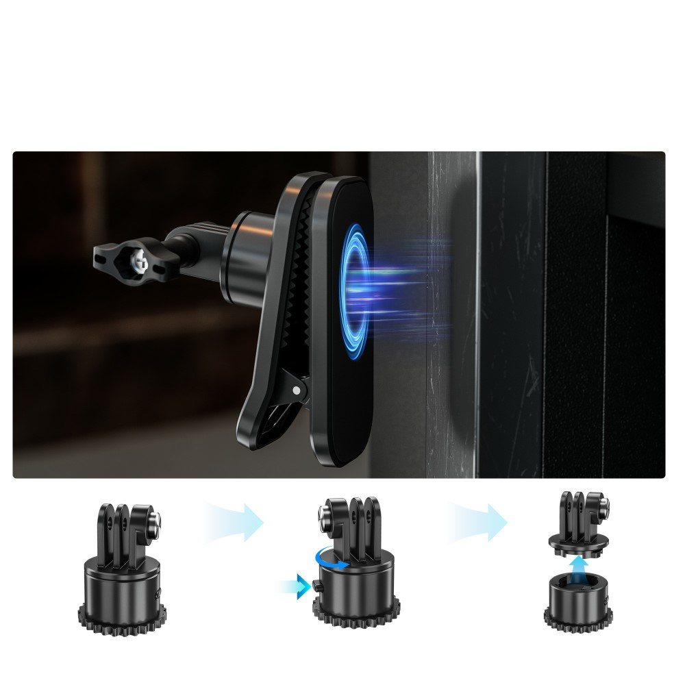 360° GoPro / Insta360 Magnetische Mount Adapter Halterung mit 1/4