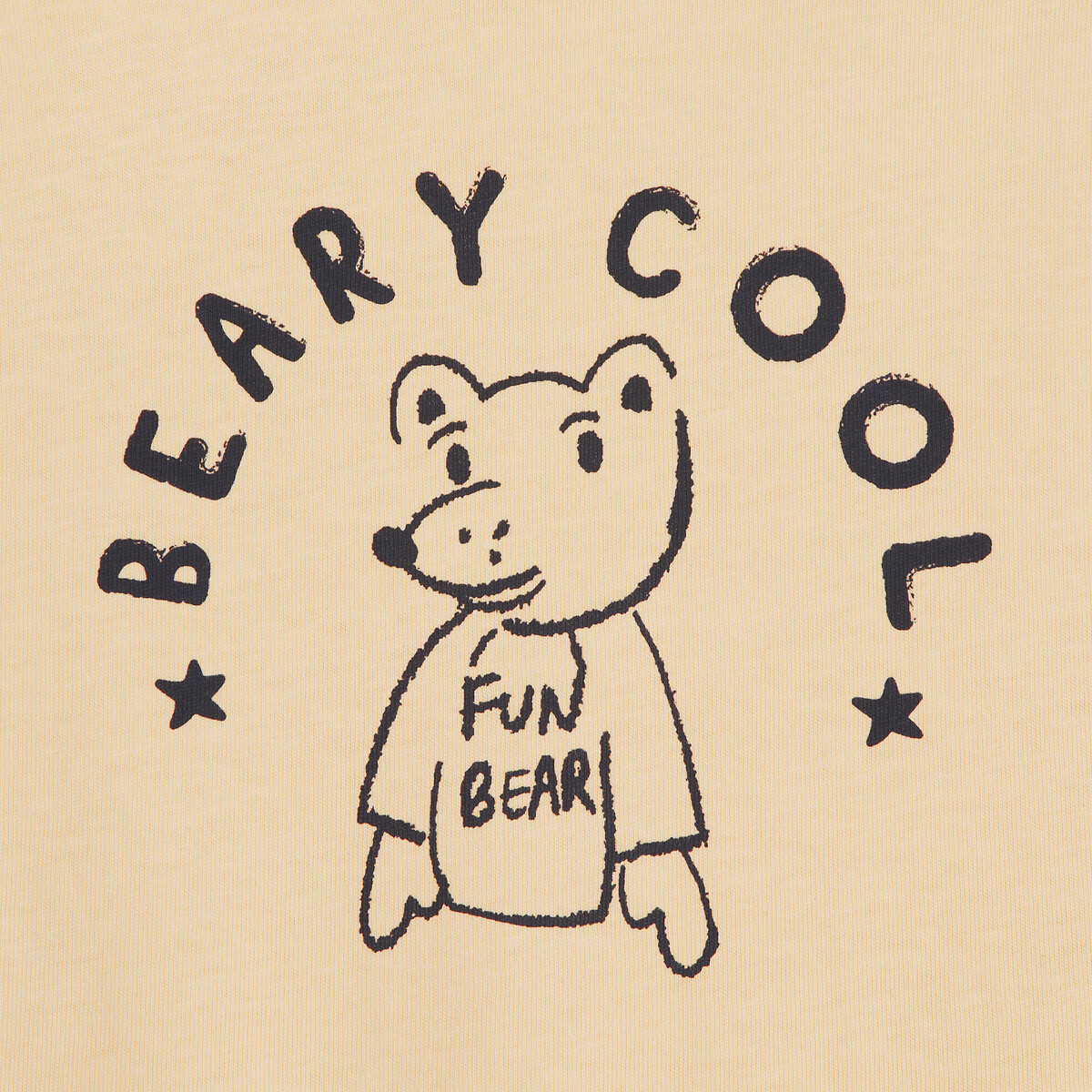 COLEÇÃO LA REDOUTE<br>Conjunto de 4 camisetas, estampa de urso e listras