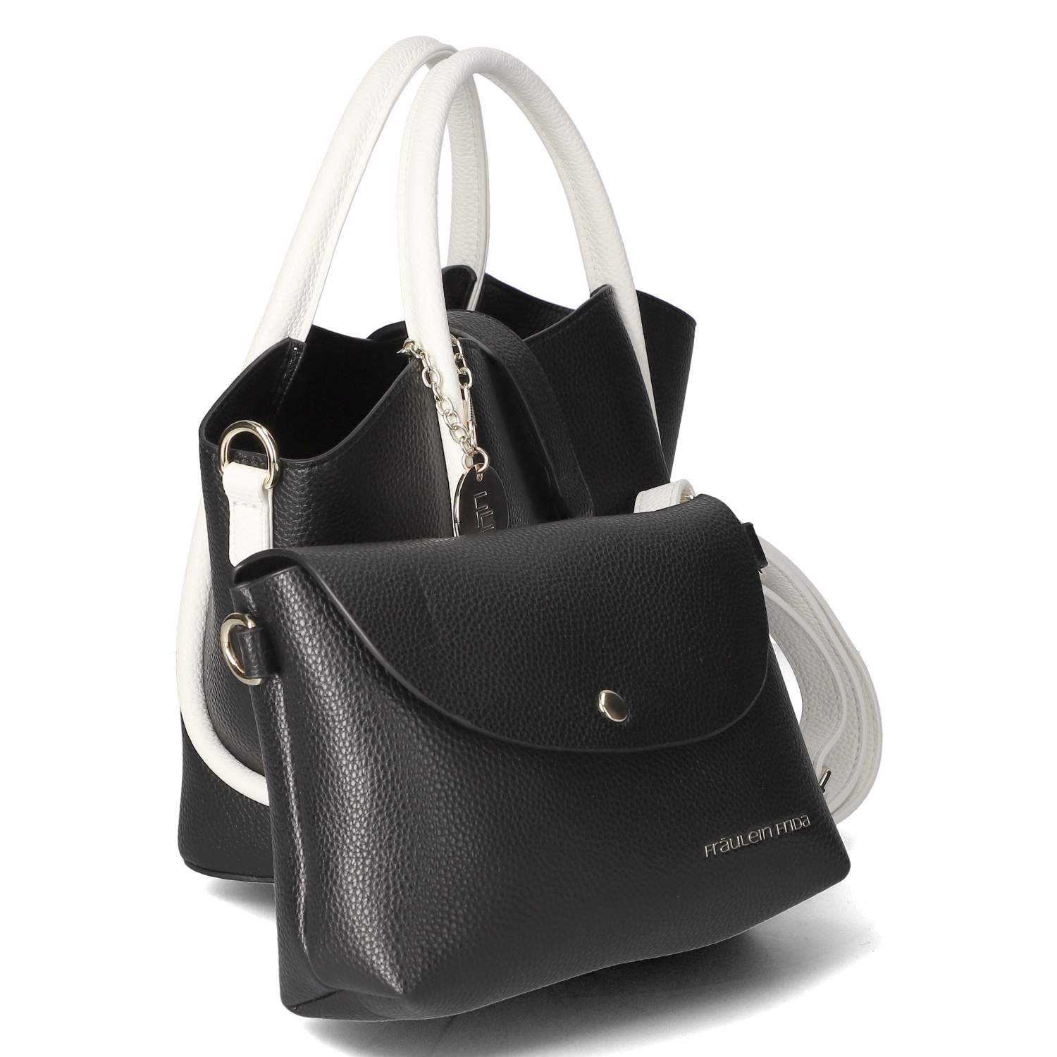 Fräulein Frida Taschenset - black/white