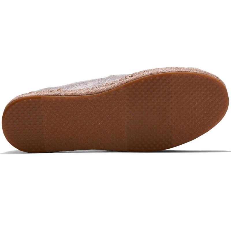 Espadrilles Métallisées Argent Femme Toms - The Corner Shop